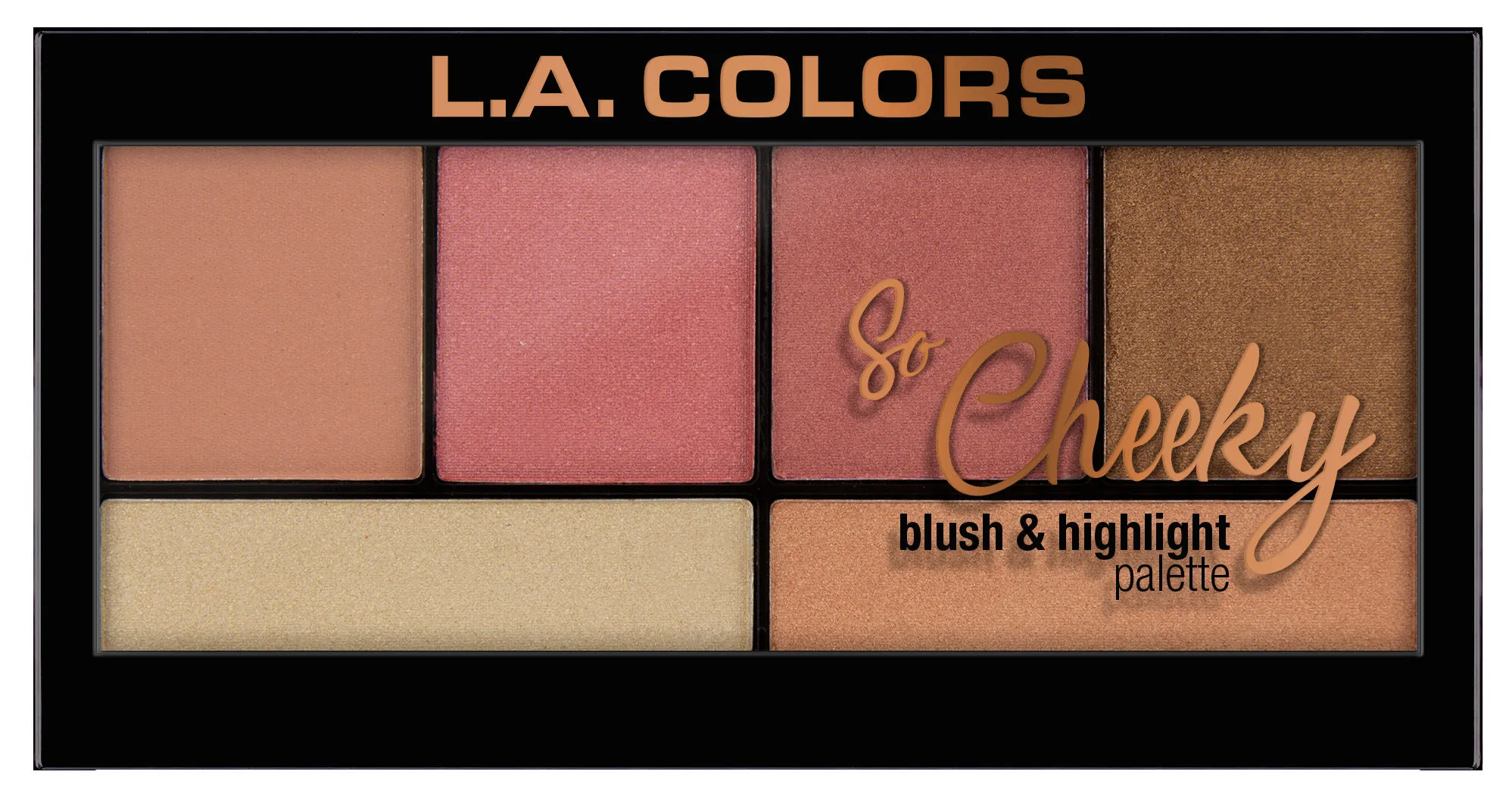 L.A. Colors So Cheeky Blush And Highlight Palette