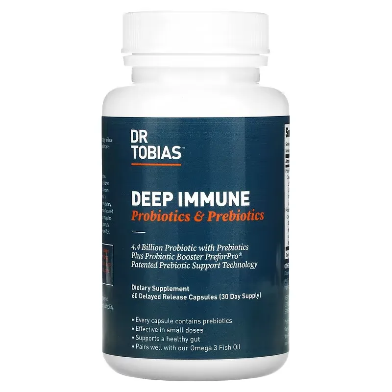 Deep Immune, Probiotics & Prebiotics, 60 Delayed Release Capsules