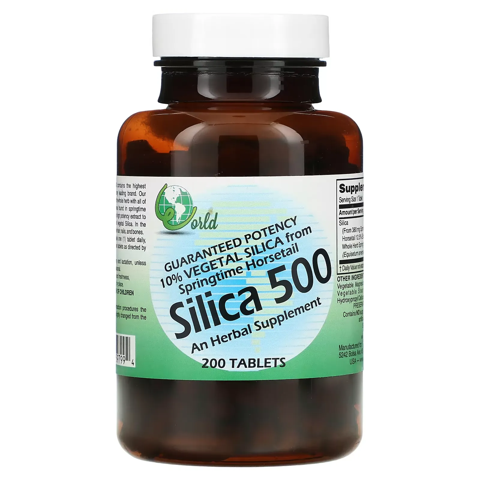 Silica 500, 200 Tablets