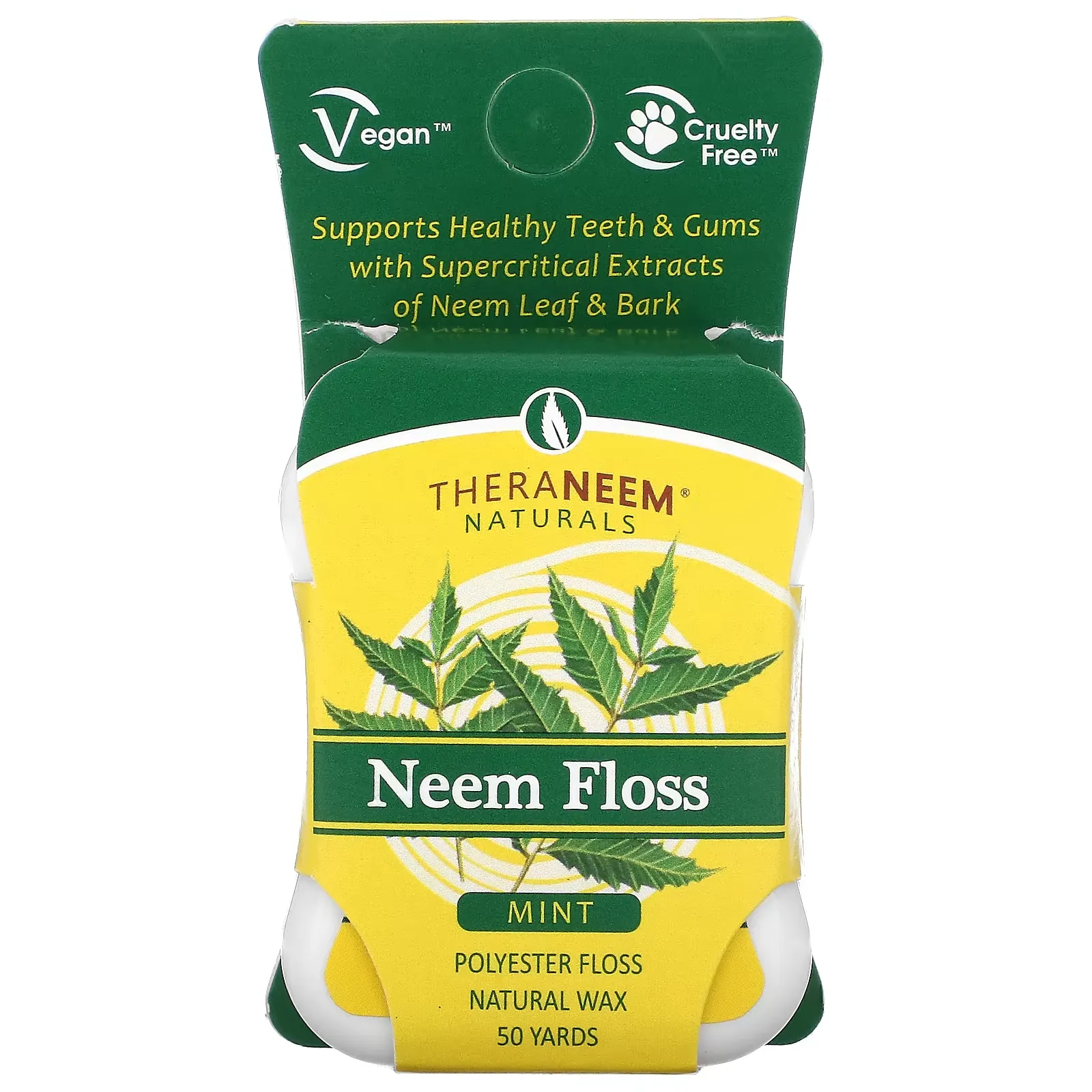 TheraNeem Naturals, Neem Floss, Mint, 50 Yards