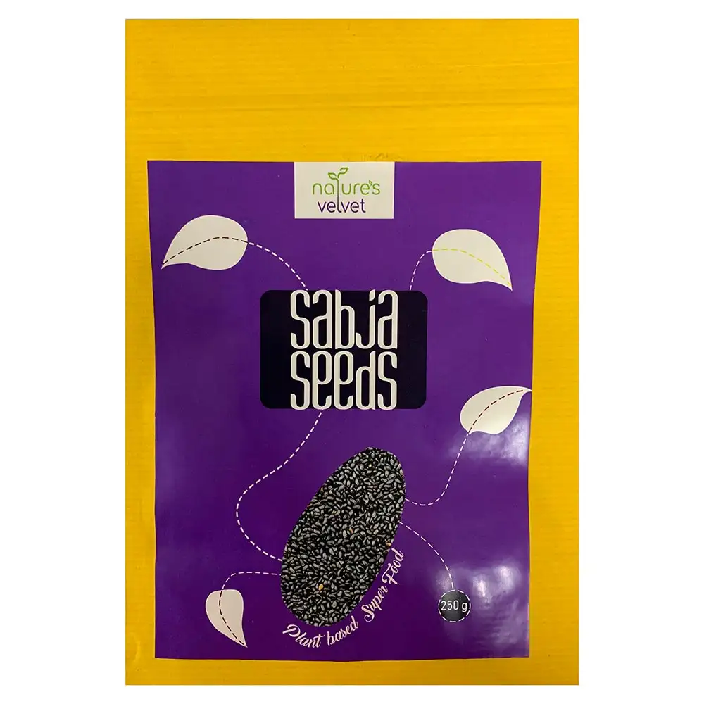 Natures Velvet Sabja Seeds (Basil),  0.250 kg