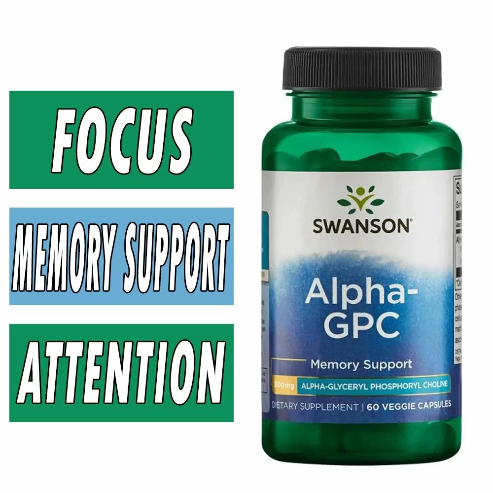 Swanson Alpha GPC - 300 mg - 60 Veggie Capsules – Memory Support