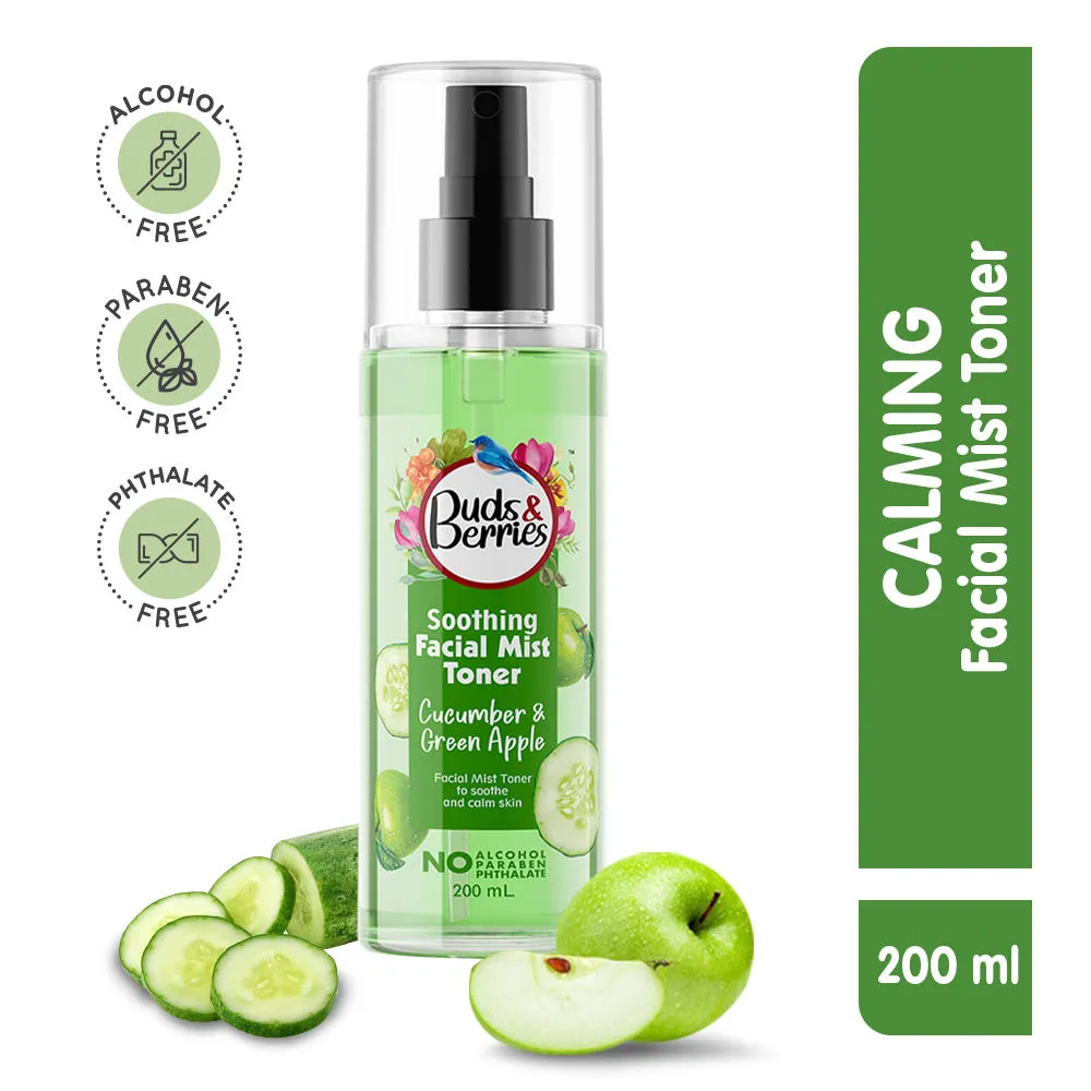 Buds & Berries Soothing Cucumber & Green Apple Facial Mist Toner