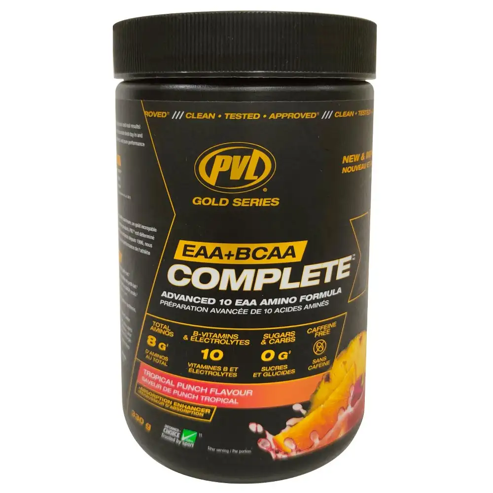 PVL EAA+BCAA Complete,  Tropical Punch  0.72 lb  30 Servings