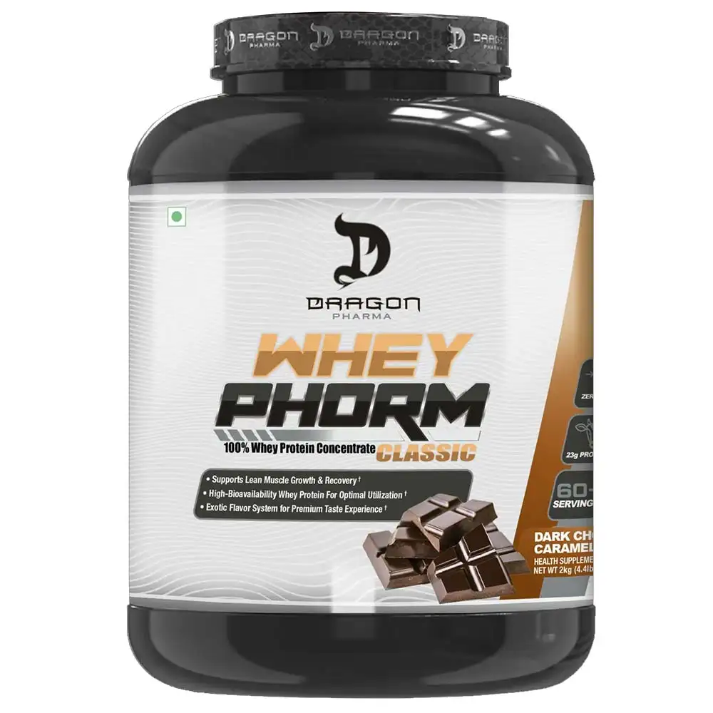 Dragon Pharma Whey Phorm Classic,  4.4 lb  Dark Chocolate Caramel