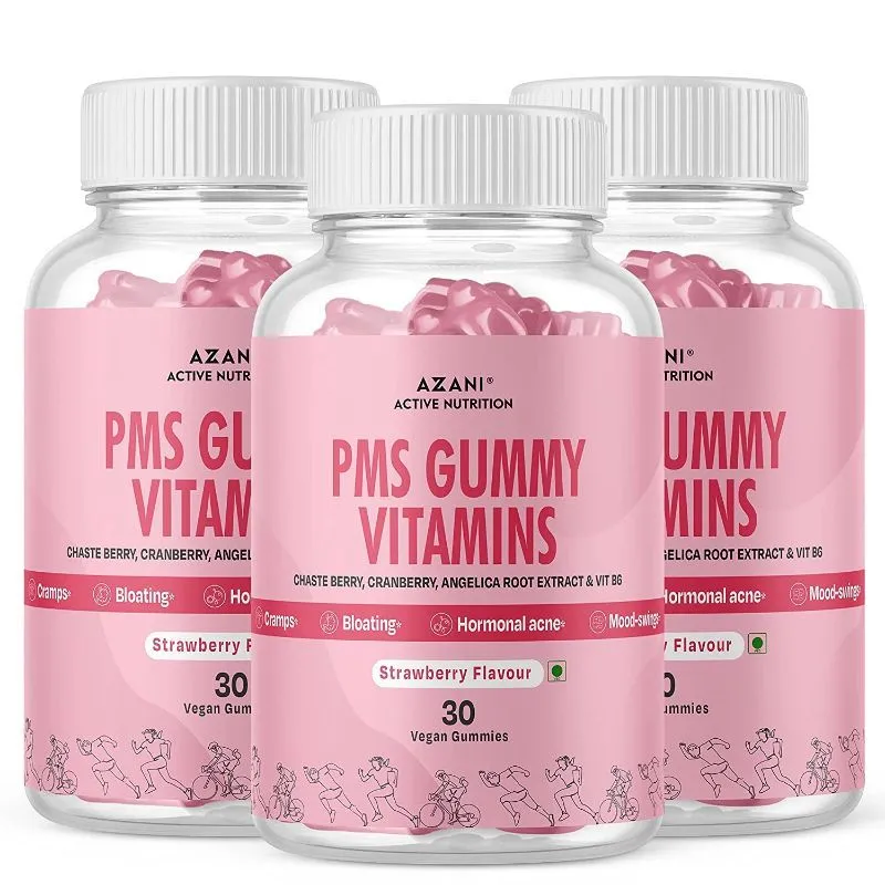 Azani Active Nutrition Pms Gummies (pack Of 3)