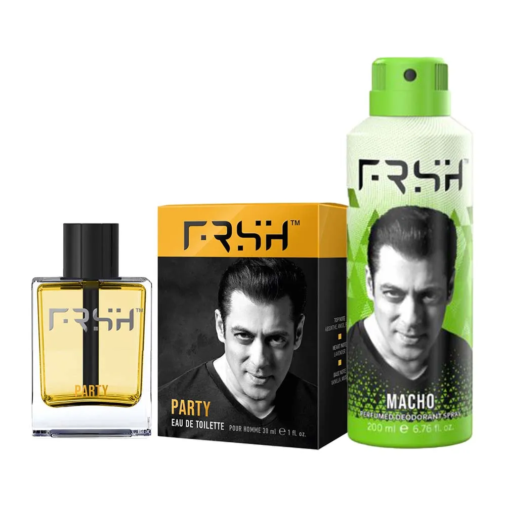 FRSH By Salman Khan Set Of Edt Party & Deodorant Macho