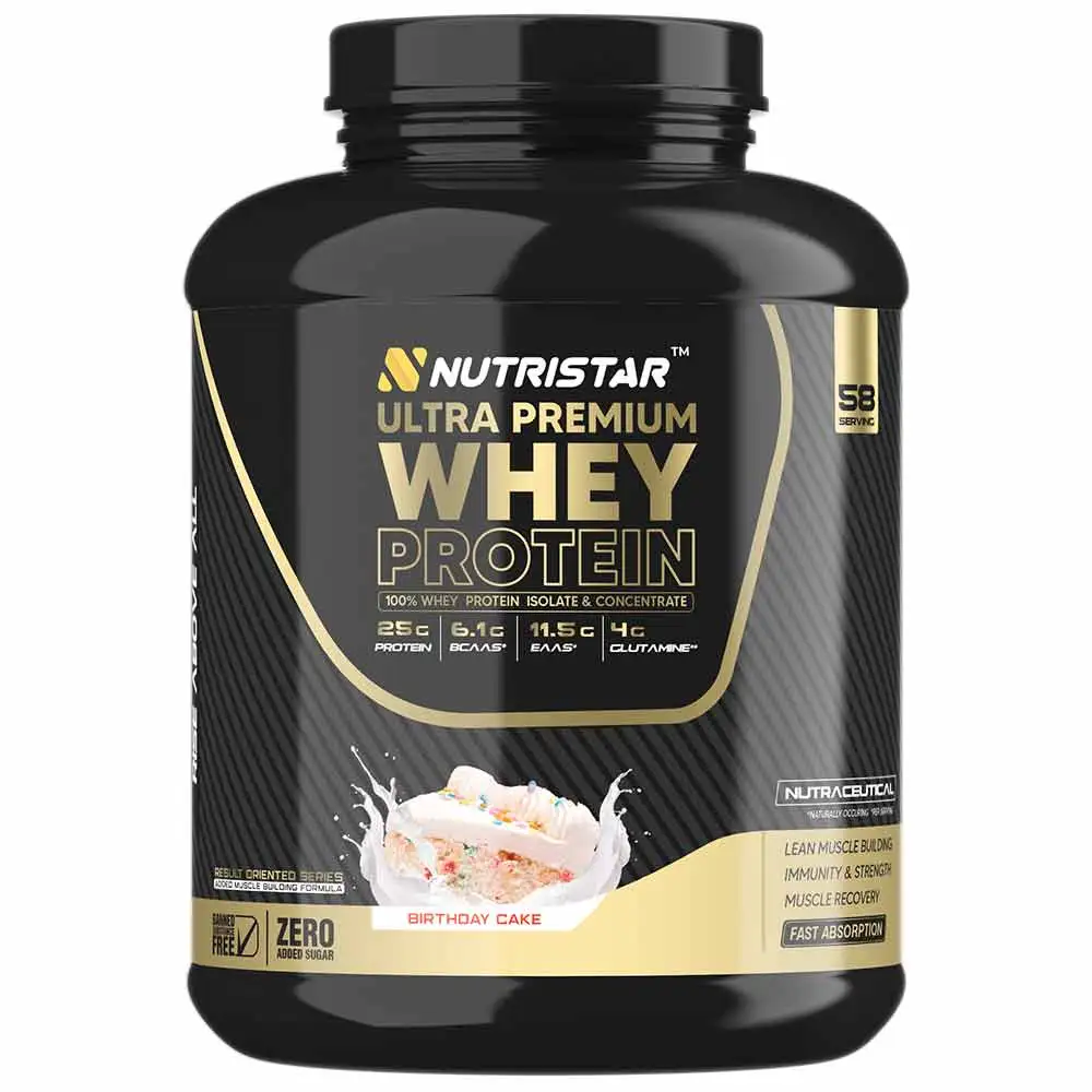 Nutristar Ultra Premium Whey Protein,  4 lb  Birthday Cake