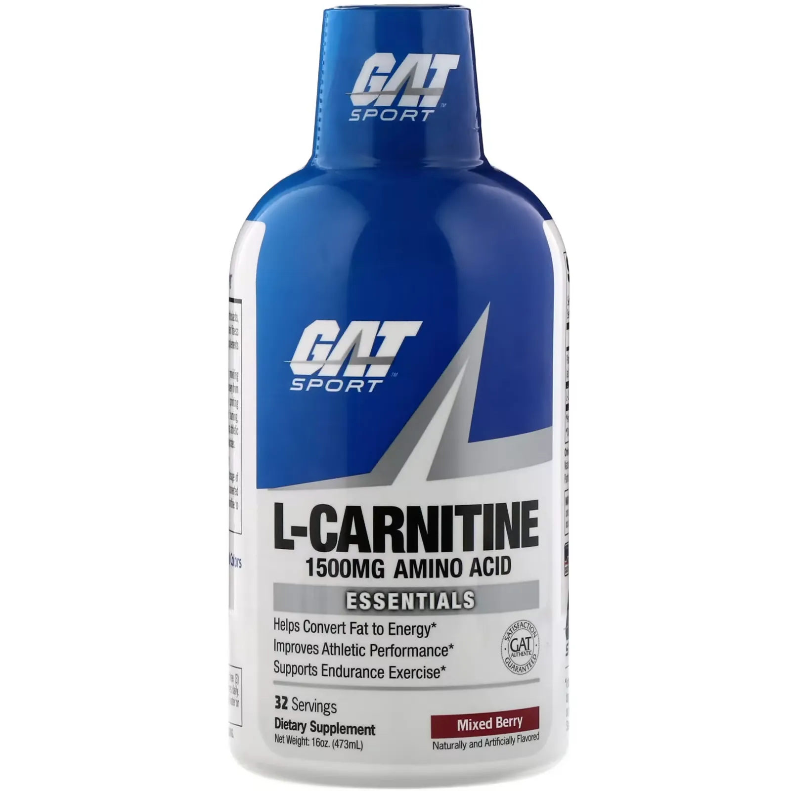 L-Carnitine, Amino Acid, Mixed Berry, 1,500 mg, 16 oz (473 ml)