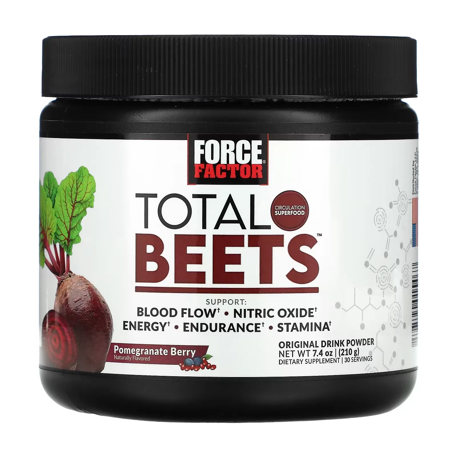 Total Beets, Original Drink Powder, Pomegranate Berry,  7.4 oz (210 g)