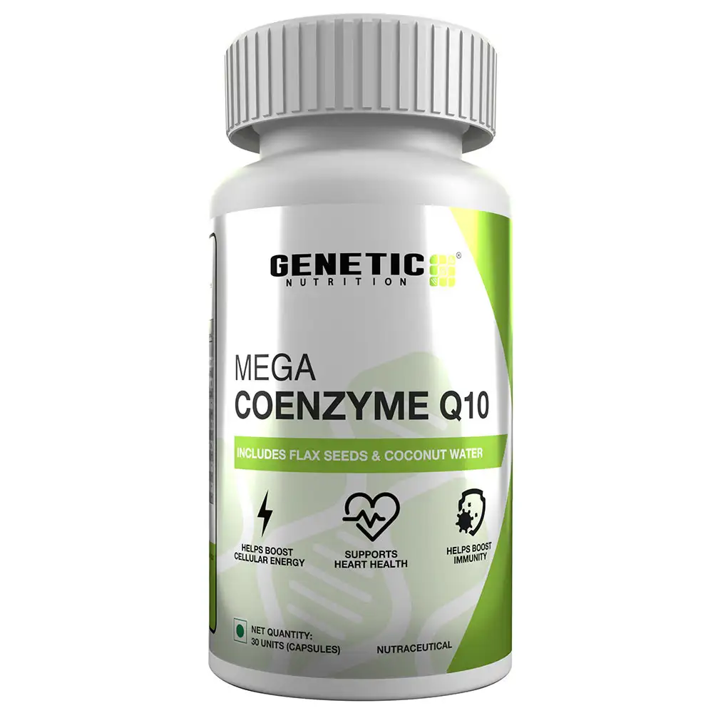 Genetic Nutrition Mega Coenzyme Q10,  30 capsules