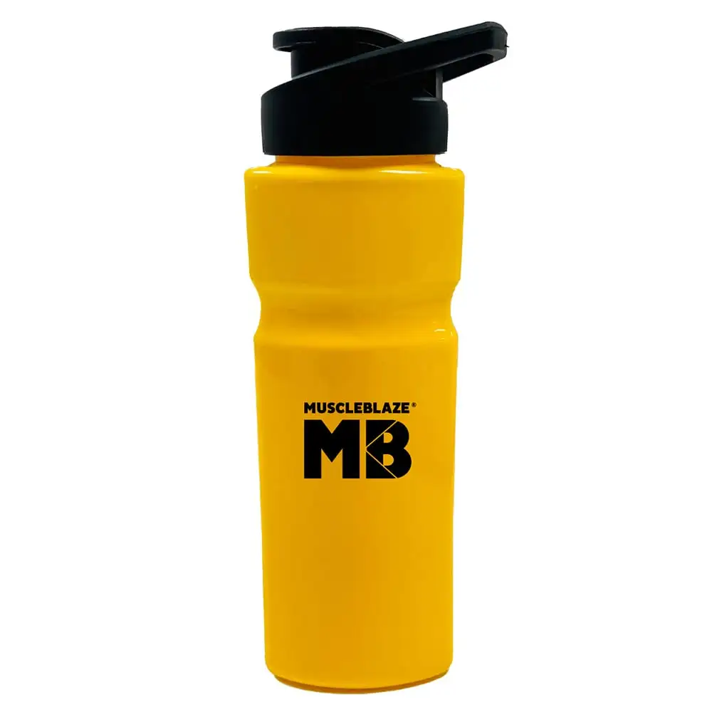 MuscleBlaze Sipper Bottle,  Yellow & Black  500 ml