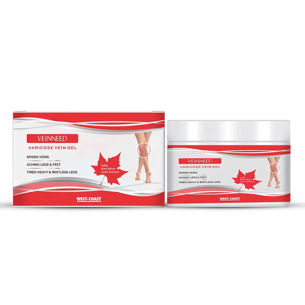 West Coast Veinneed Varicose Vein Gel,  200 g  Red Wine Leaf Extract