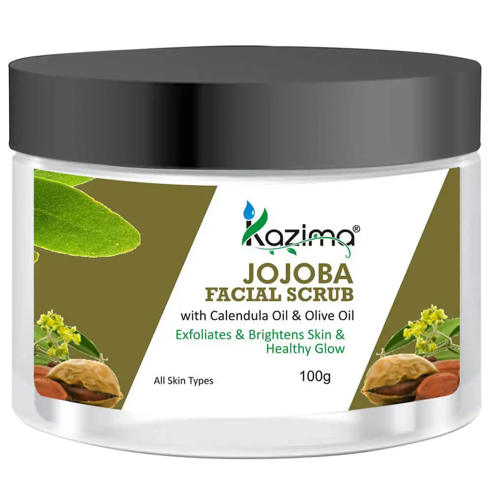 Kazima Jojoba Facial Scrub,  100 g  for All Skin Types