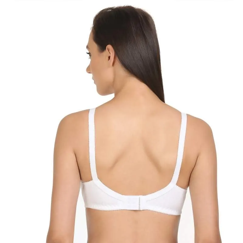 Bodycare Lightly Padded T-Shirt Bra In White Color (Pack of 2) - 30B