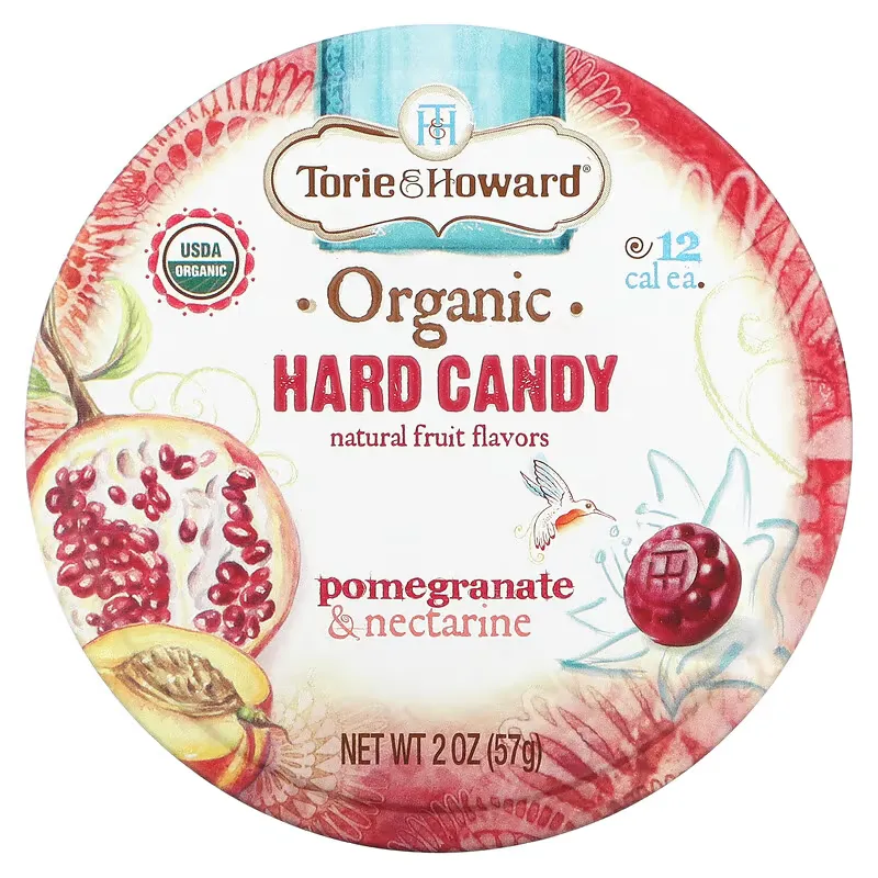 Organic Hard Candy, Pomegranate & Nectarine, 2 oz (57 g)