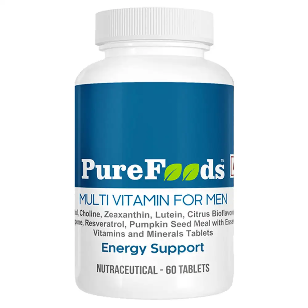 PureFoods Multi Vitamin for Men,  60 tablet(s)  Unflavoured