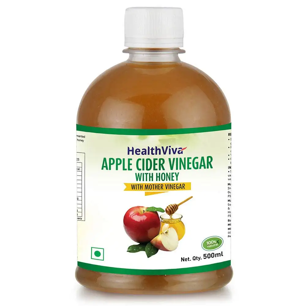 HealthViva Apple Cider Vinegar with Honey,  0.5 L  Honey (Pet Bottle)