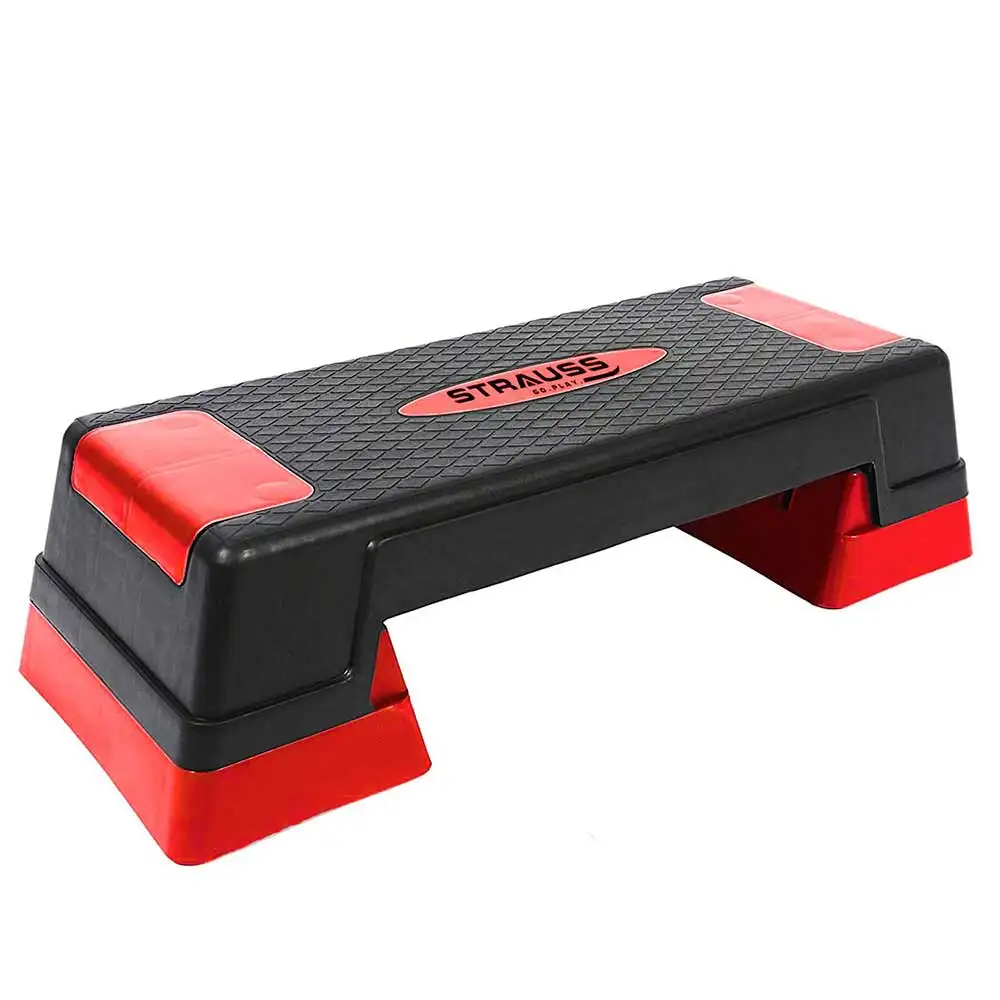 Strauss High Rise Aerobic Stepper,  Black & Red  Free Size