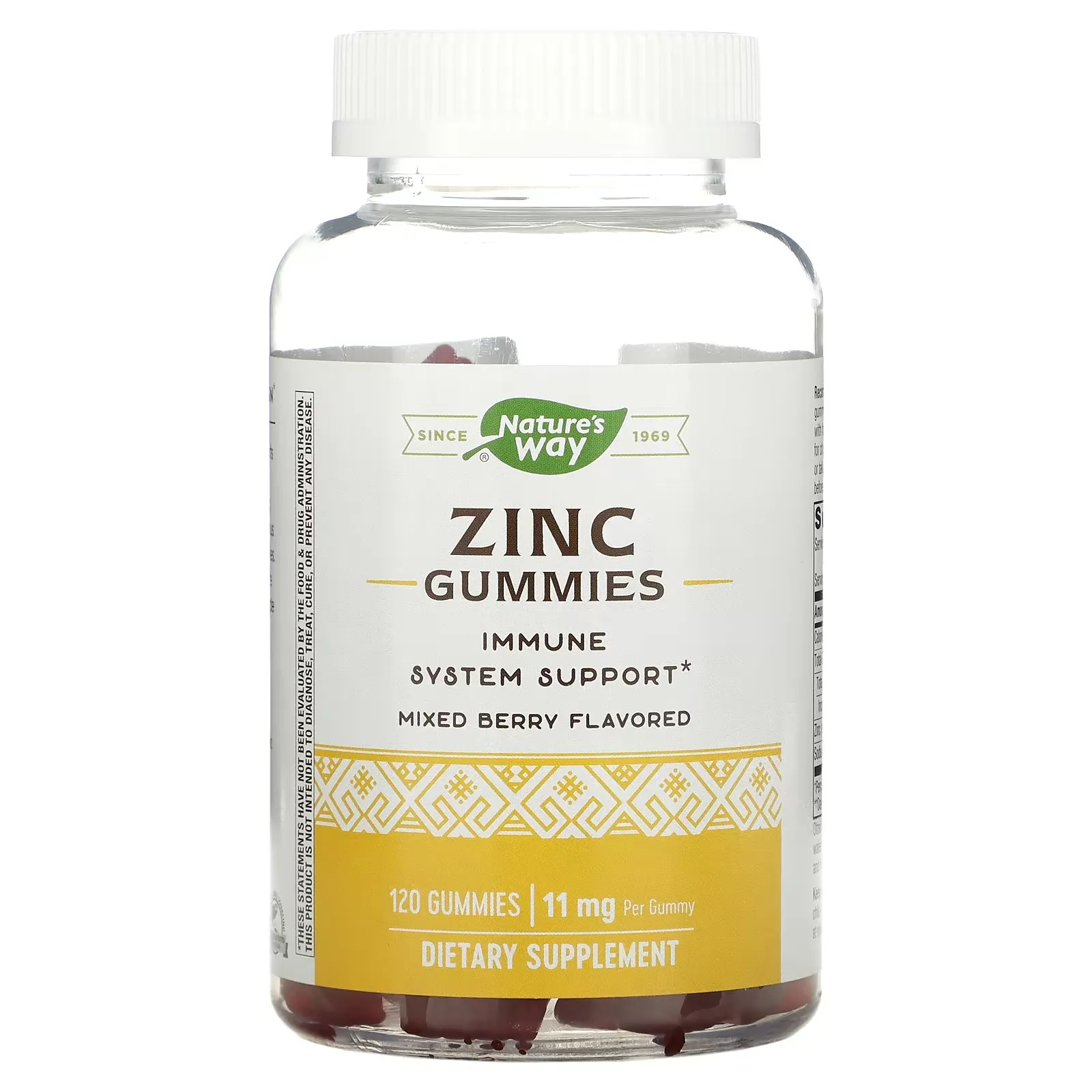 Zinc Gummies, Mixed Berry , 11 mg, 120 Gummies