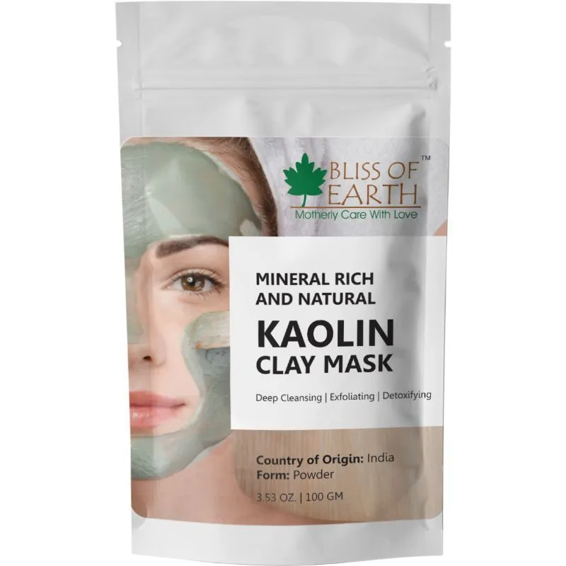 Bliss Of Earth 100% Natural White Kaolin Clay Mask