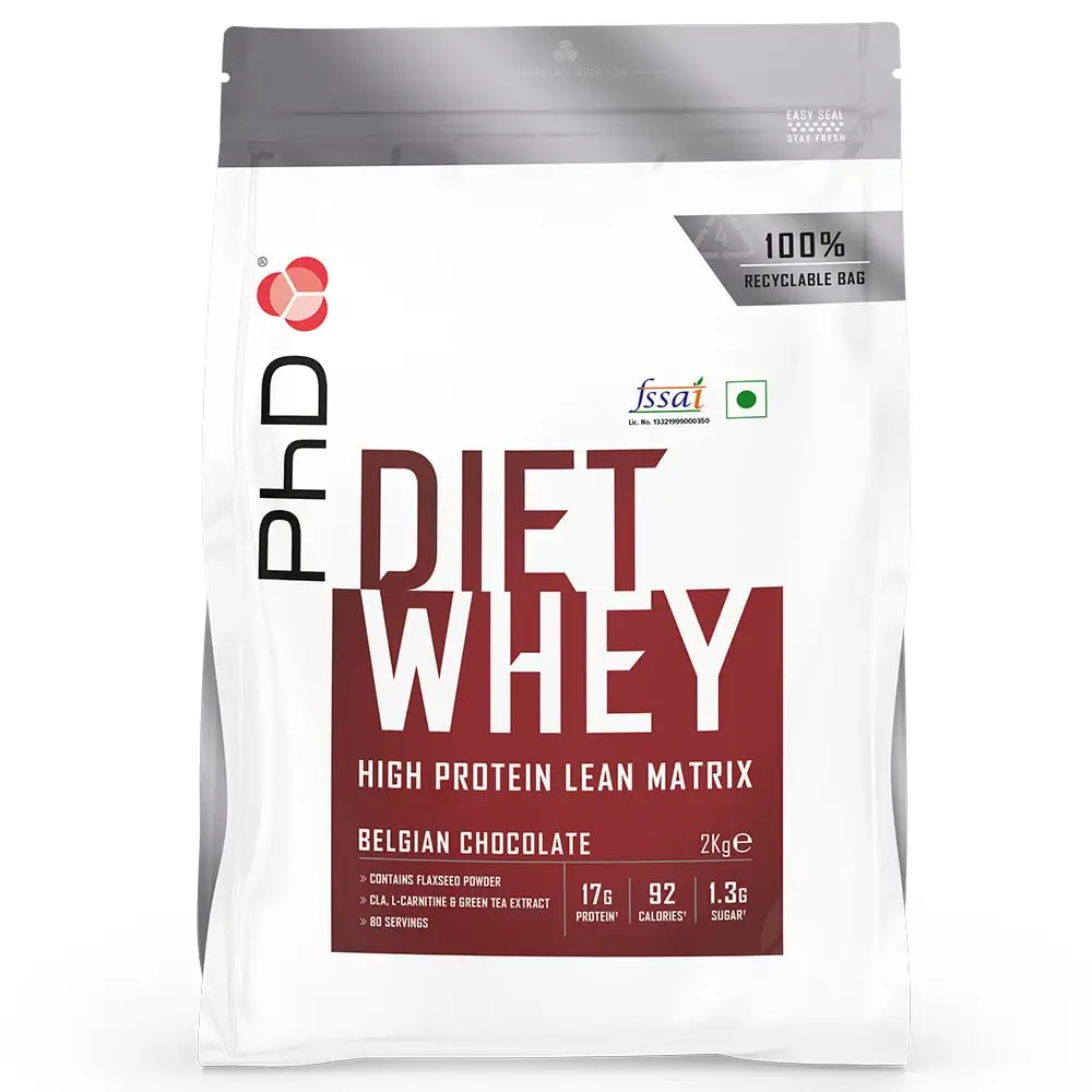 PhD Diet Whey,  4.4 lb  Belgian Chocolate