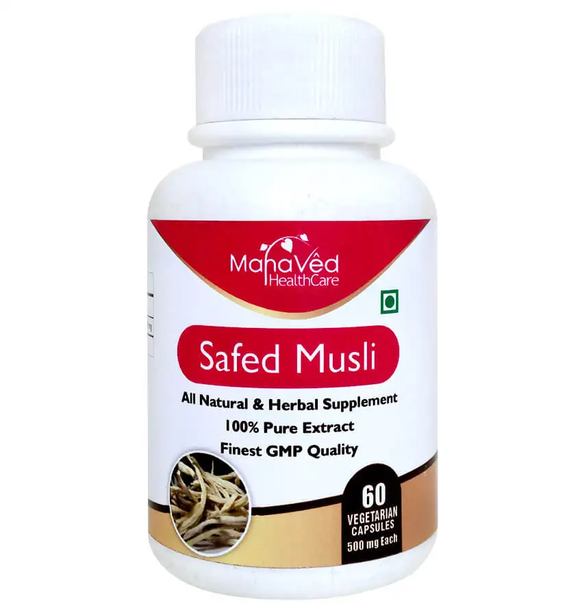 Mahaved Safed Musli Extract,  60 capsules