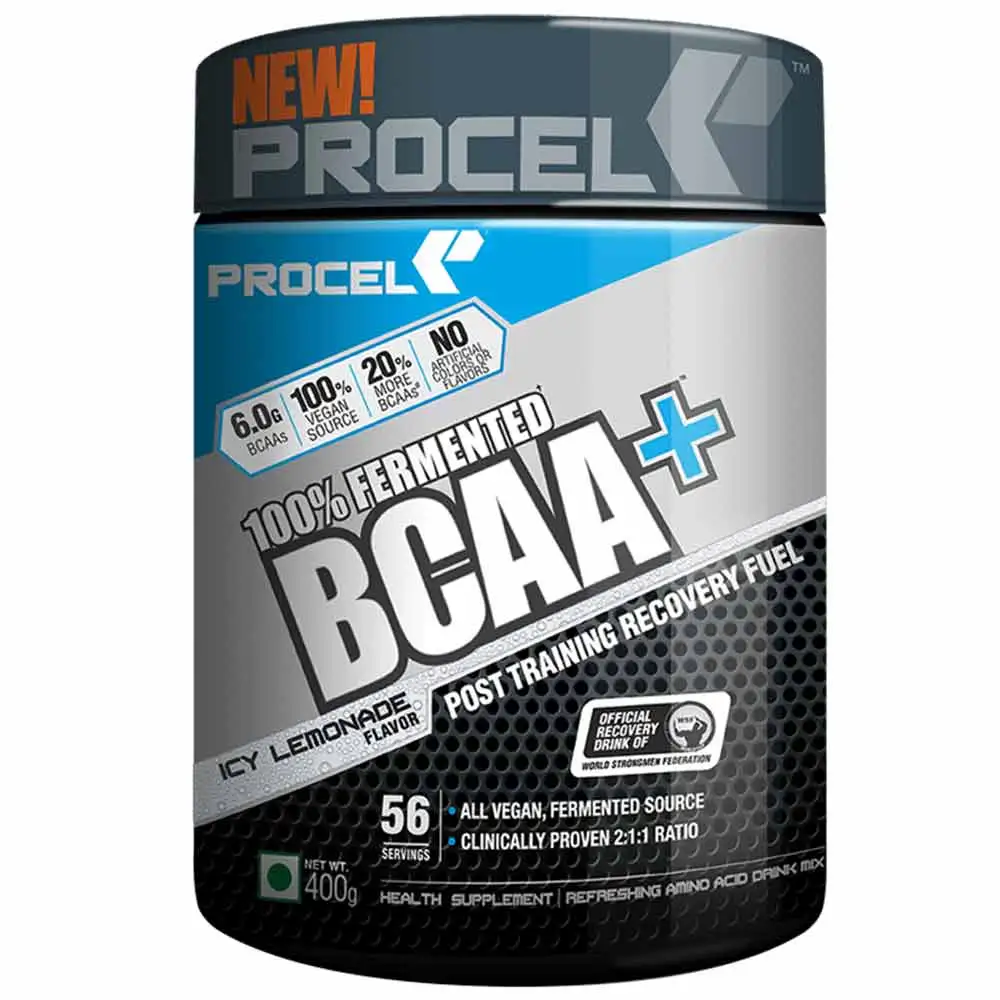 Procel 100% Fermented BCAA+,  0.88 lb  56 Servings  Icy Lemonade