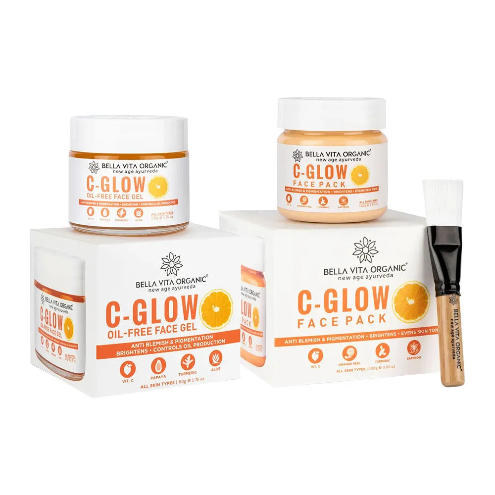 Bella Vita Organic Vitamin C Face Glow Duo - Face Pack + Face Gel