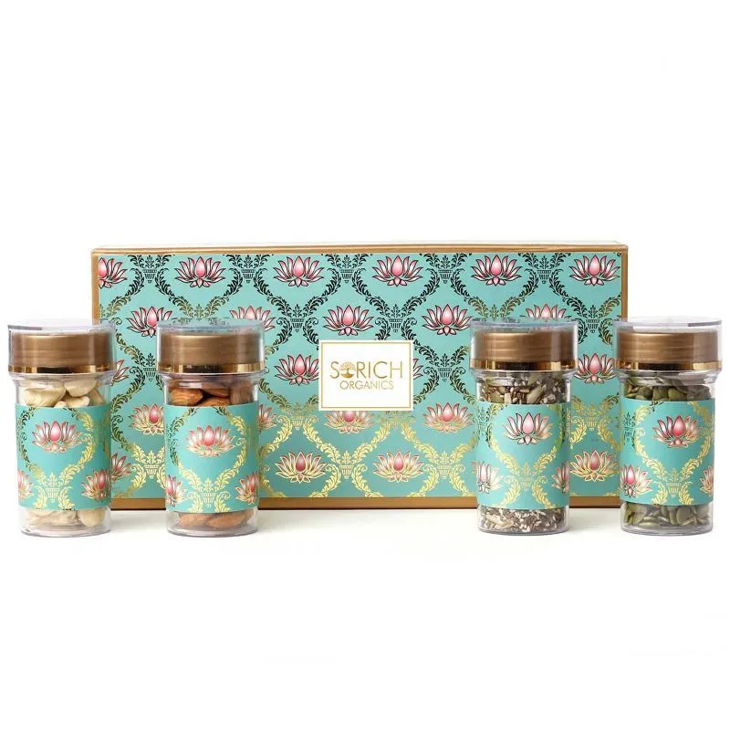 Sorich Organics Super Healthy Nutty Delight Gift Box (cashew, Almonds, Pumpkin, Seeds Mix)