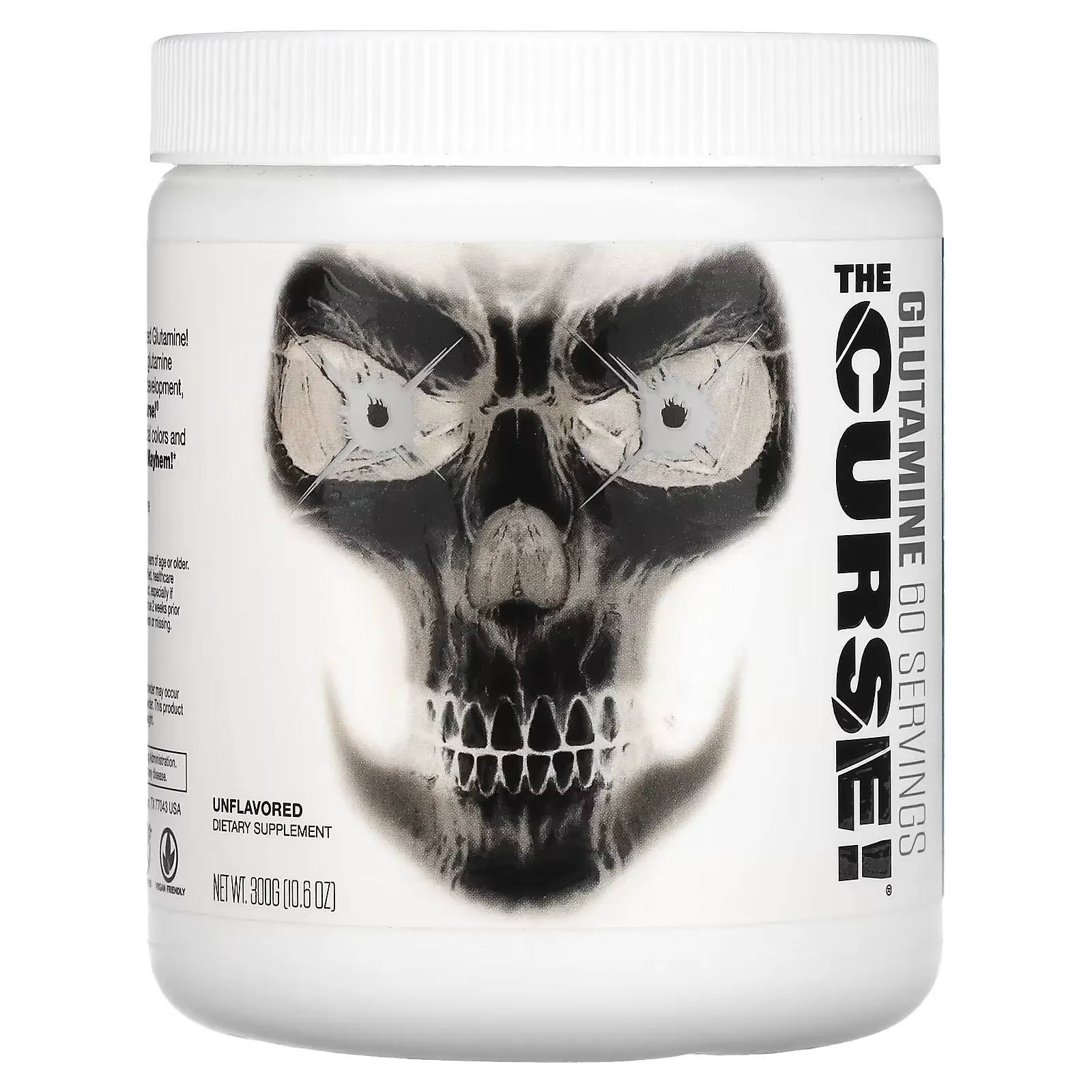 The Curse, Glutamine, Unflavored, 10.6 oz (300 g)