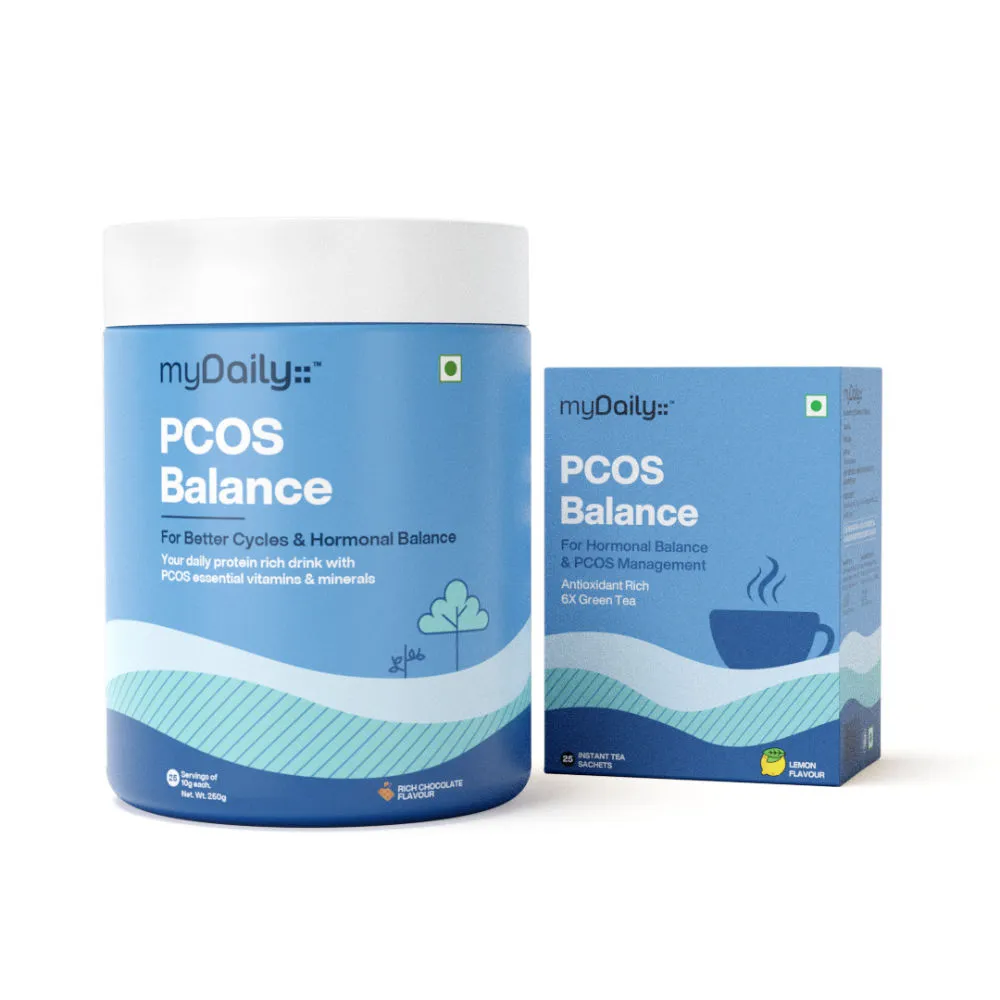 myDaily 25 Day PCOS PCOD Control Kit For Regular Cycles, Hormonal Balance & Skin- Hair Health