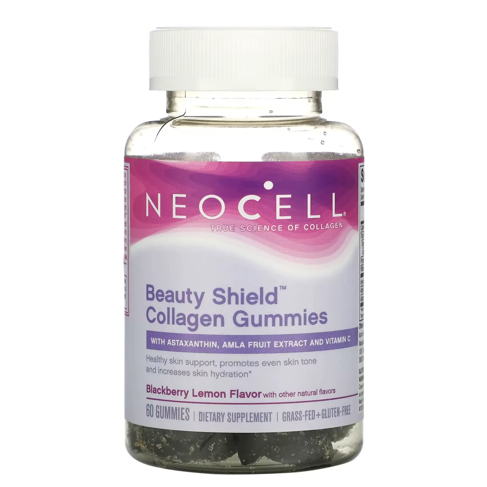 Beauty Shield, Collagen Gummies, Blackberry Lemon, 60 Gummies