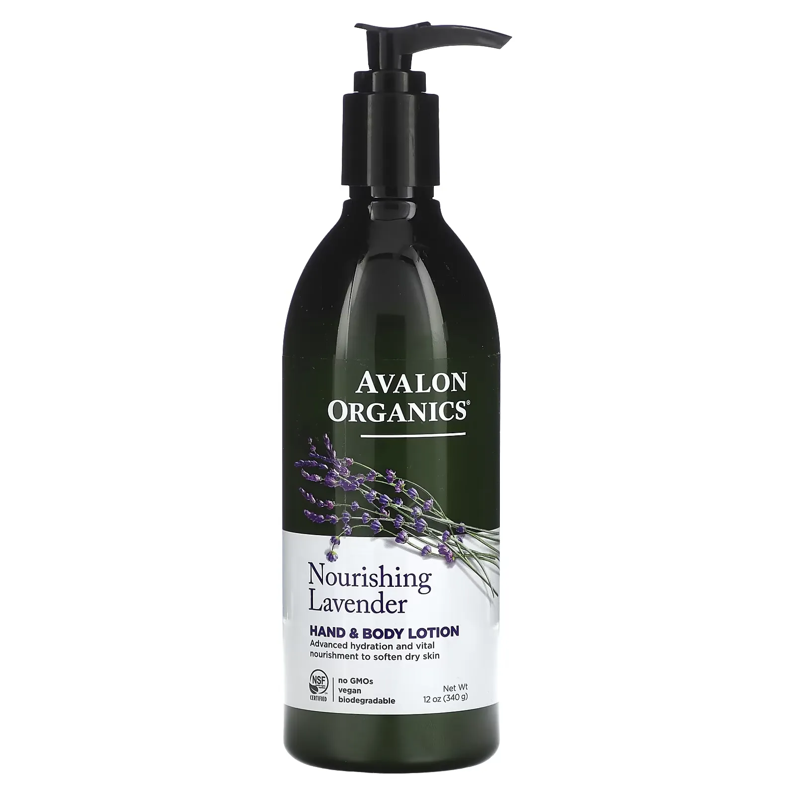 Hand & Body Lotion, Nourishing Lavender, 12 oz (340 g)