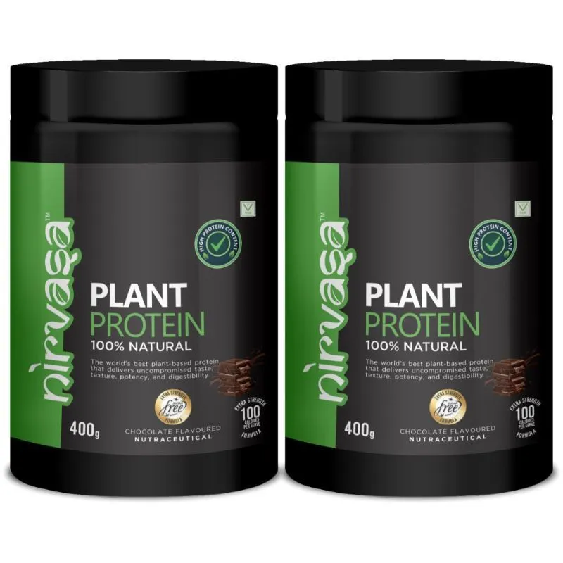 Nirvasa 100% Natural Plant Protein - Pack Of 2