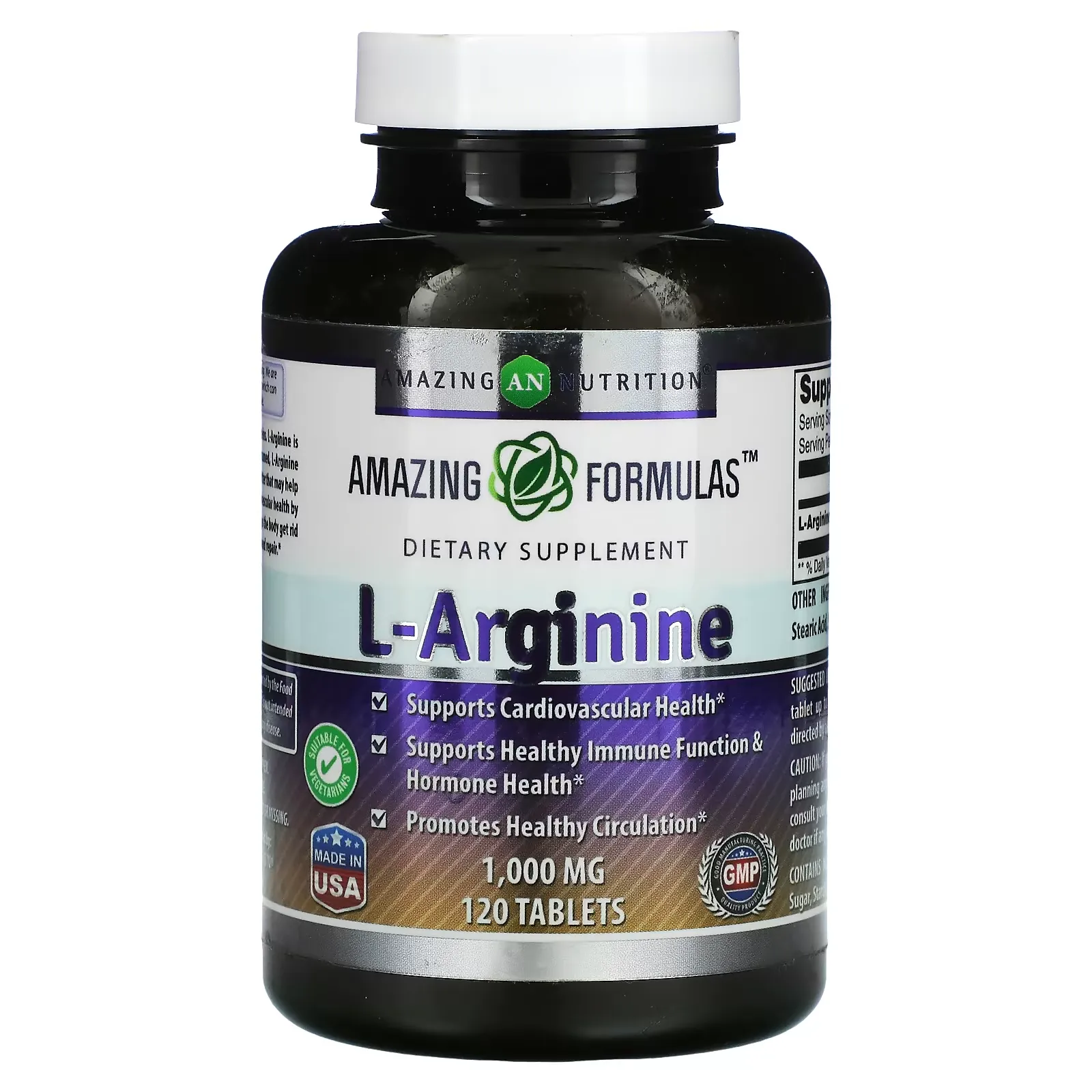 L-Arginine, 1,000 mg, 120 Tablets