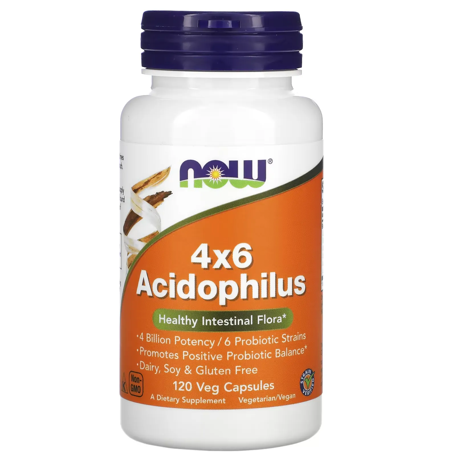 4x6 Acidophilus, 120 Veg Capsules