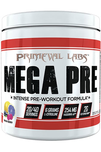 Mega Pre by Primeval Labs, Smash Berry, 40 Servings