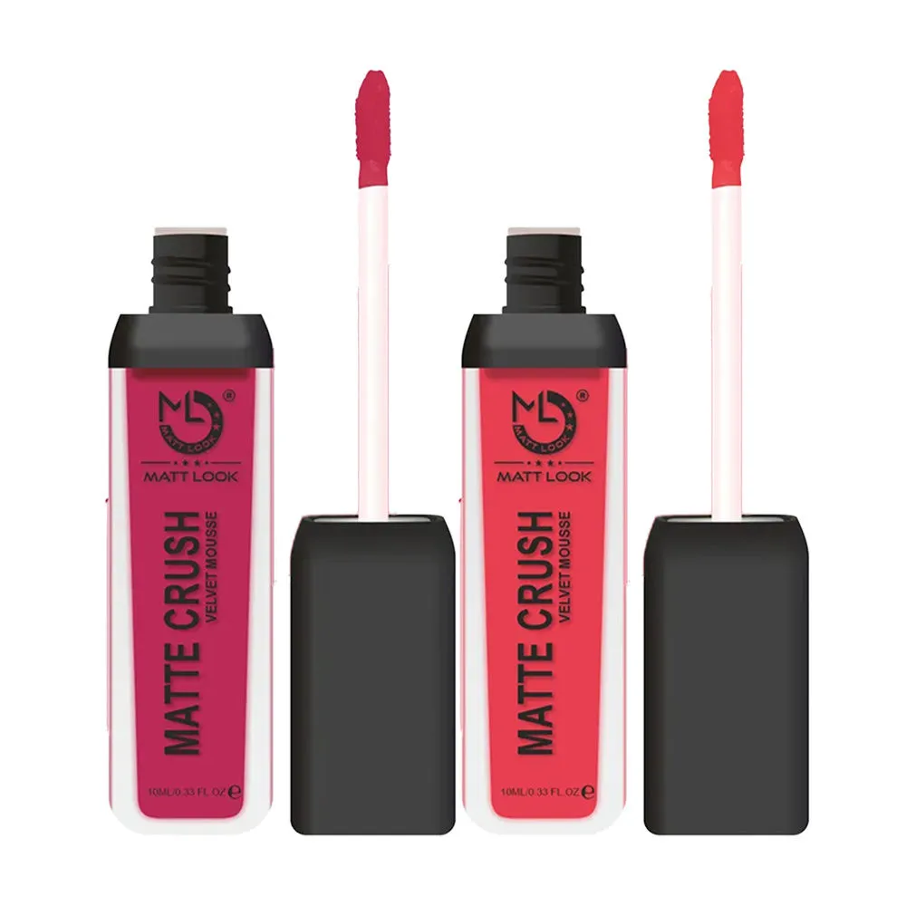 Matt look Matte Crush Velvet Mousse Lipstick Combo - 10