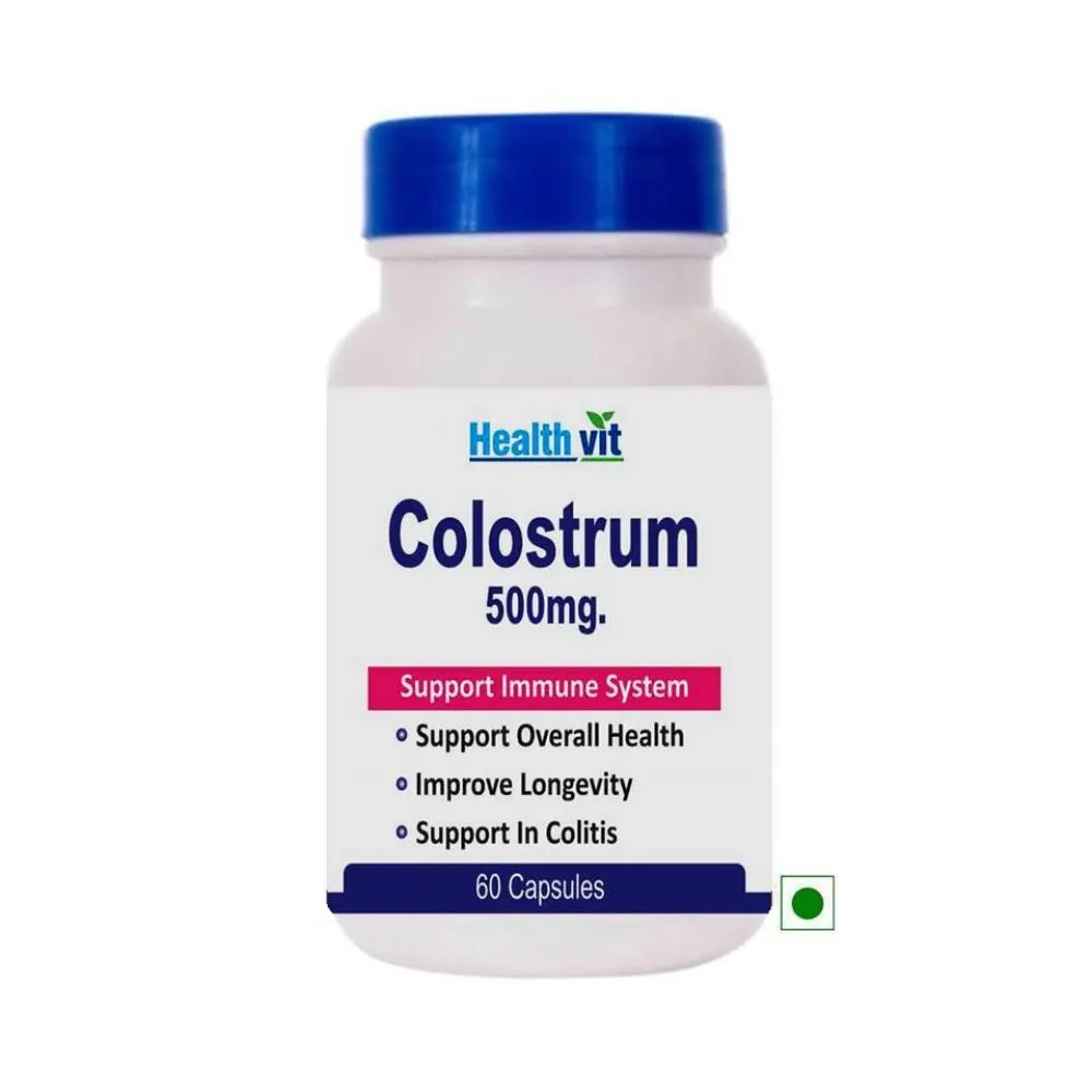 HealthVit Colostrum 500mg 60 Capsules