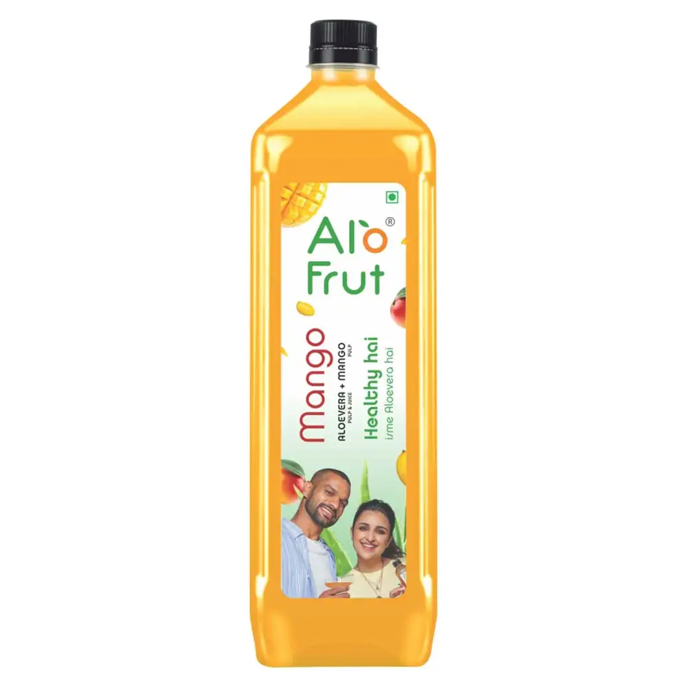 Alo Frut Mango Aloevera Juice,  1 L  Mango (Pack of 12)