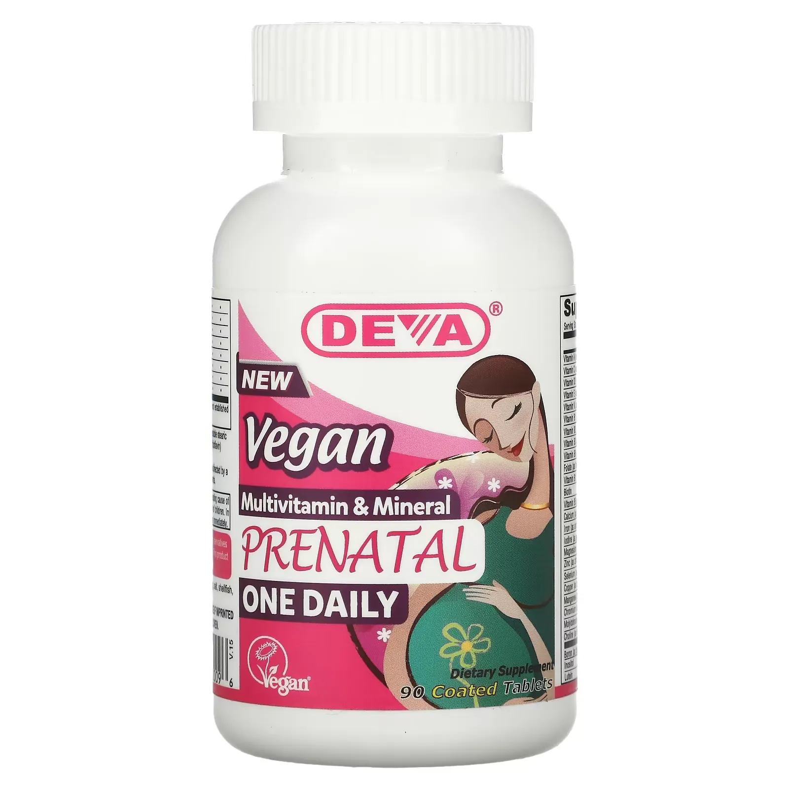 Vegan Prenatal Multivitamin & Mineral, One Daily, 90 Coated Tablets