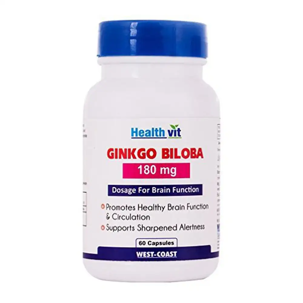 Healthvit Ginkgo Biloba (180 mg),  60 capsules