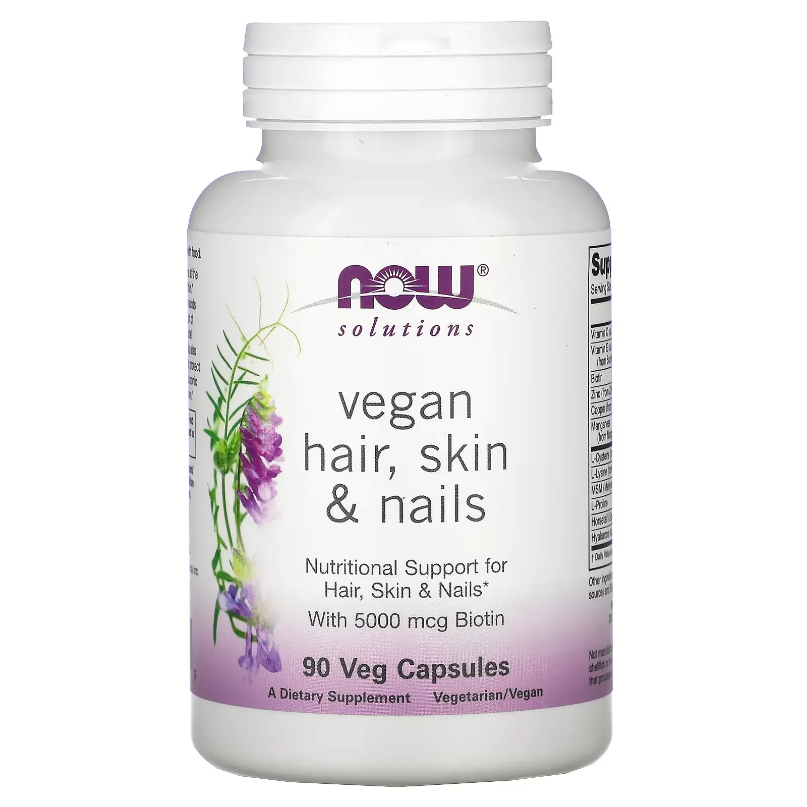 Solutions, Vegan Hair, Skin & Nails, 90 Veg Capsules