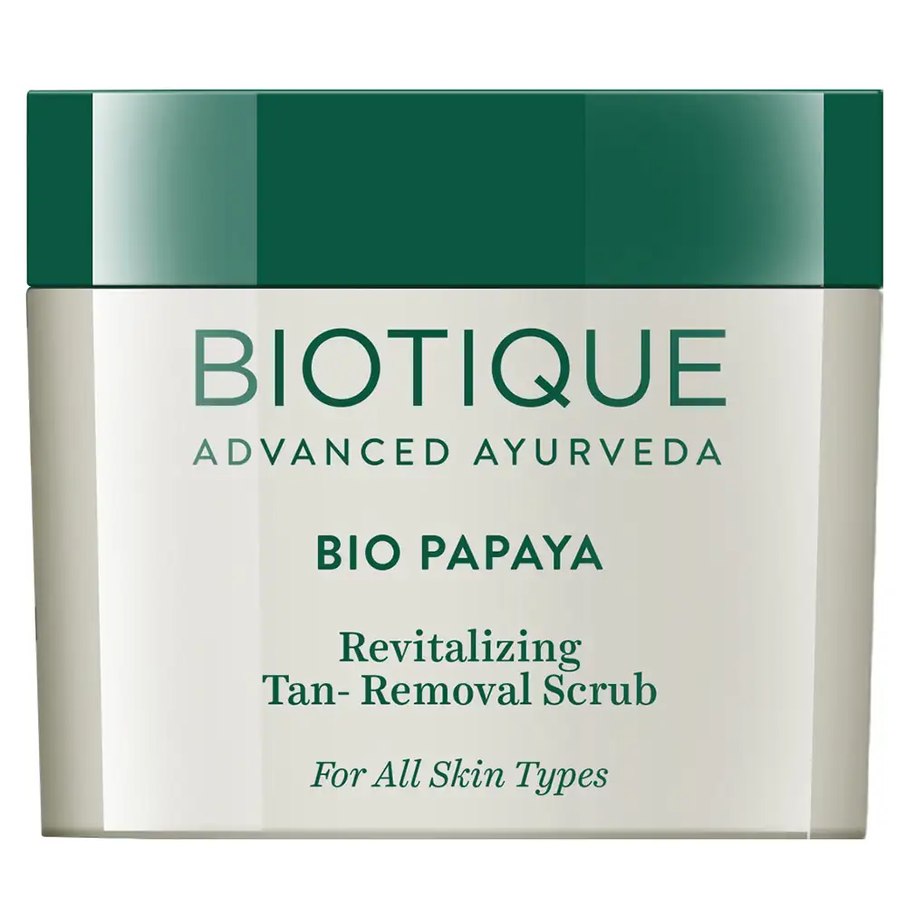 Biotique Bio Papaya Smoothing & Revitalizing Scrub,  75 g  For All Skin Types