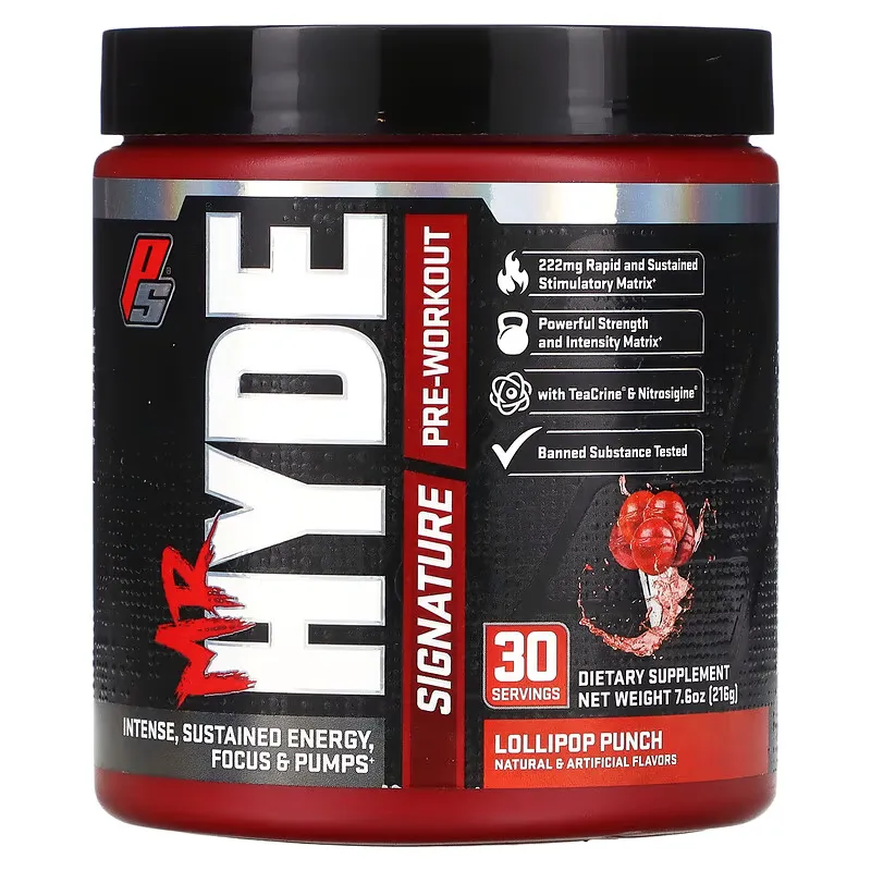 Mr. Hyde, Signature Pre Workout. Lollipop Punch, 7.6 oz (216 g)