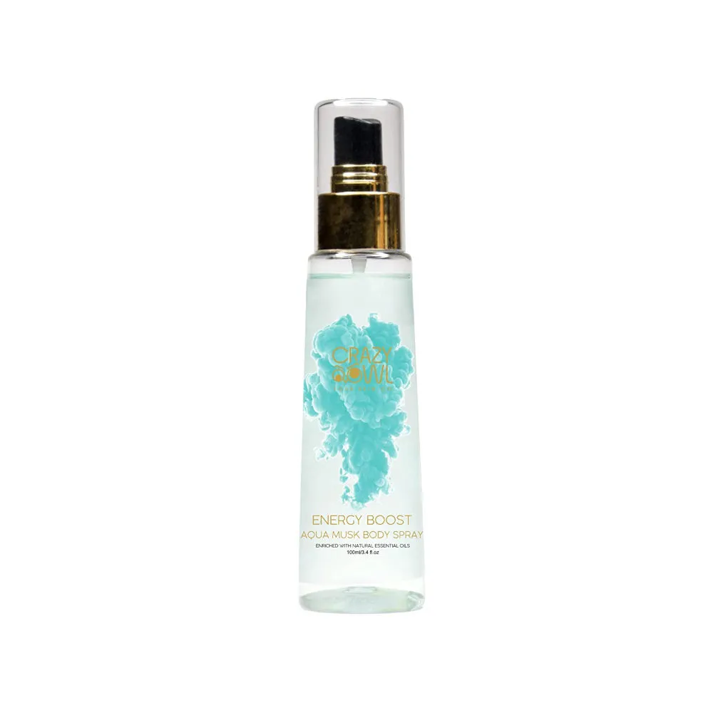 Crazy Owl Your Skin Co. Energy Boost Aqua Musk Body Spray(100ml)