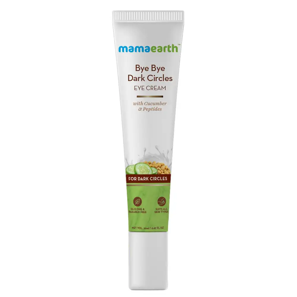 Mamaearth Bye Bye Dark Circles Eye Cream,  20 ml  with Cucumber & Peptides