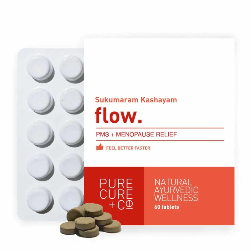 Pure Cure + Co Sukumaram Kashayam Flow PMS + Menopause Relief,  60 tablet(s)