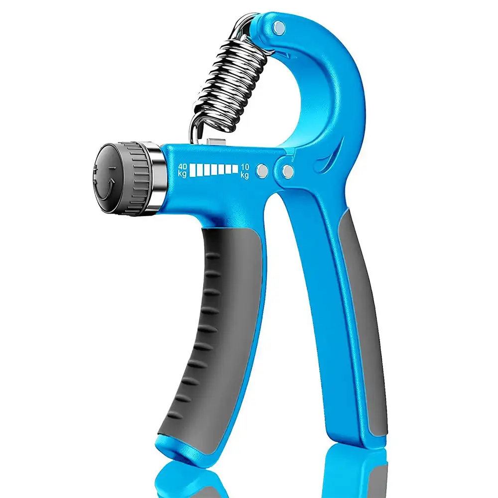 Strauss Adjustable Hand Grip Strengthener,  Black and Blue